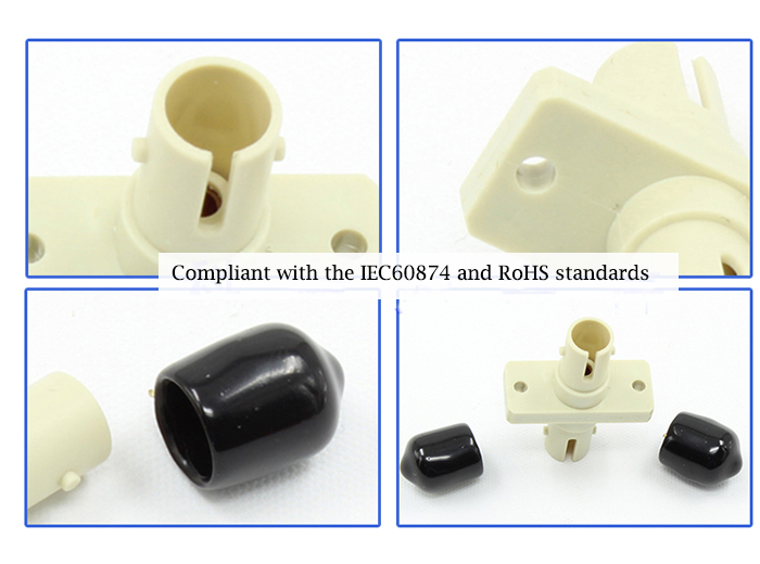 ST Singal Core Multimode Plastic Connector Fiber Flange Plate